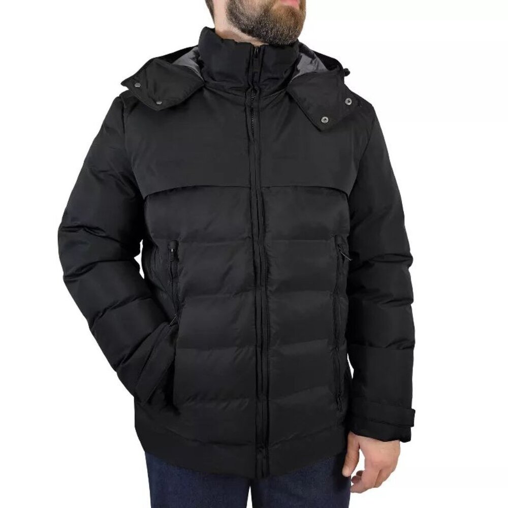Men’s Quilted Hooded Winter Coat